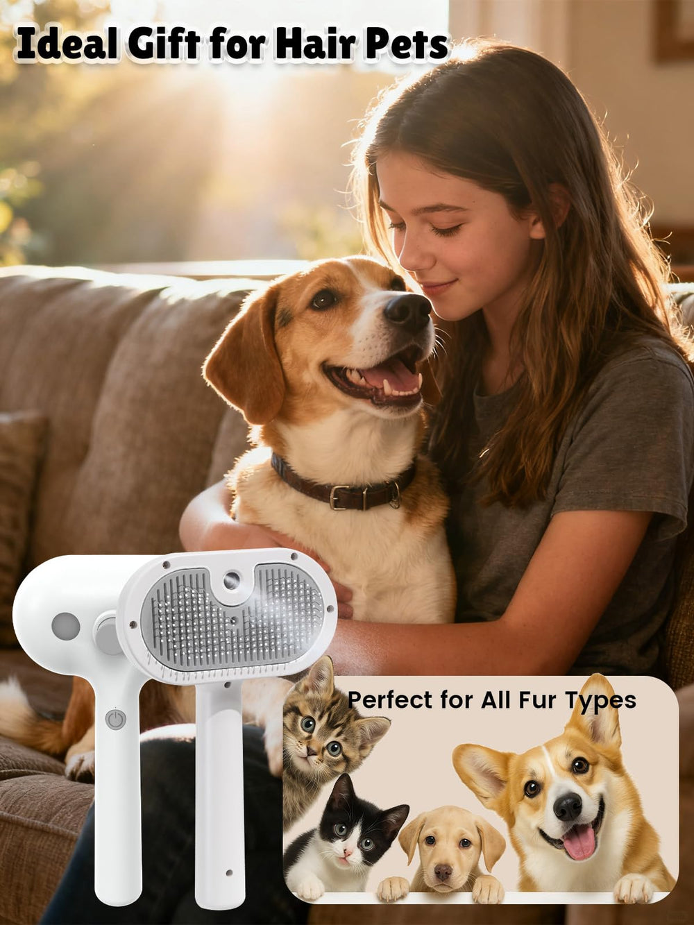 FURGO all-in-one grooming kit for daily detangling and deshedding.