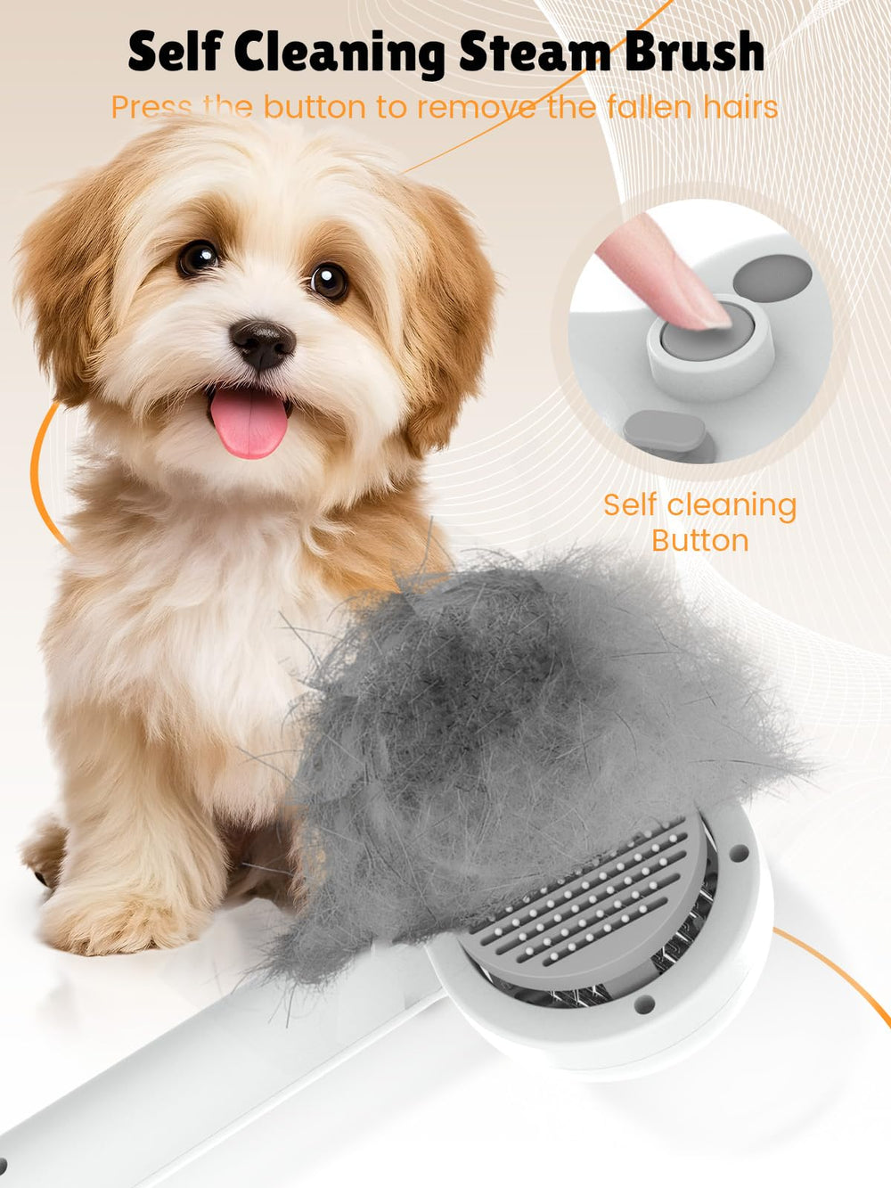 FURGO anti-static cat brush technology reduces static and irritation.