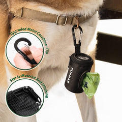 FURHAB bone-shaped opening dispenser showing easy bag retrieval.