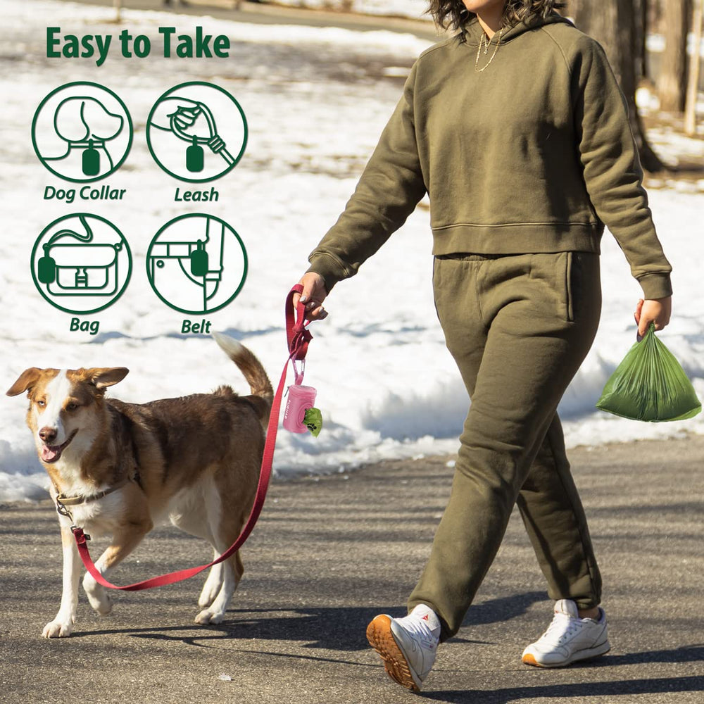 FURHAB bone-shaped opening for easy bag dispensing during walks.