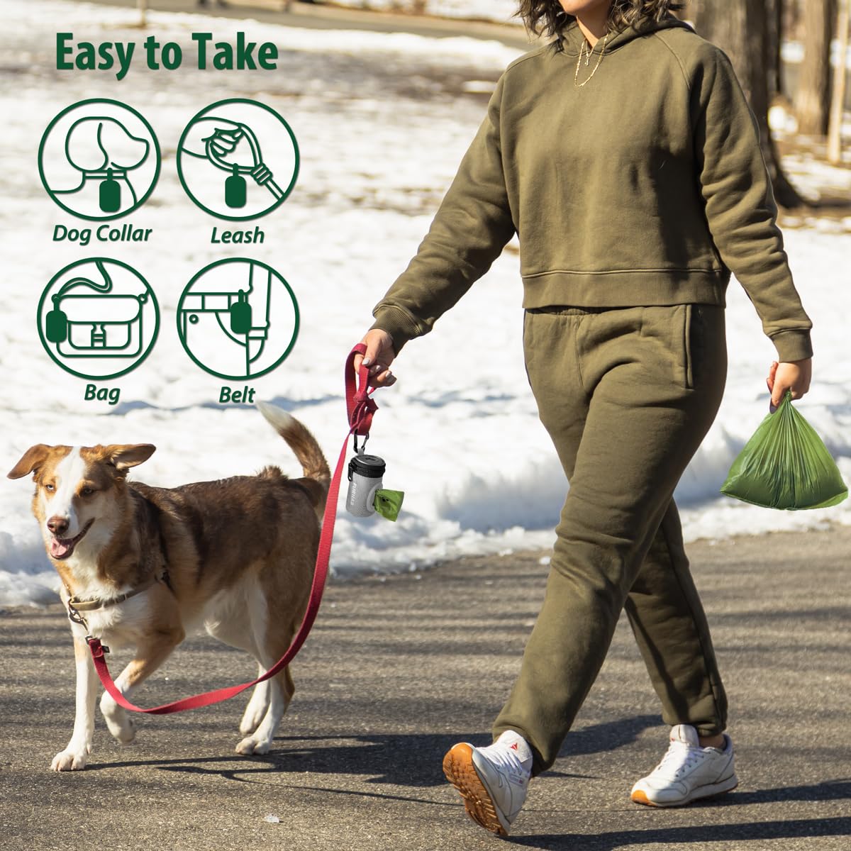 FURHAB bone-shaped opening enabling quick bag access.