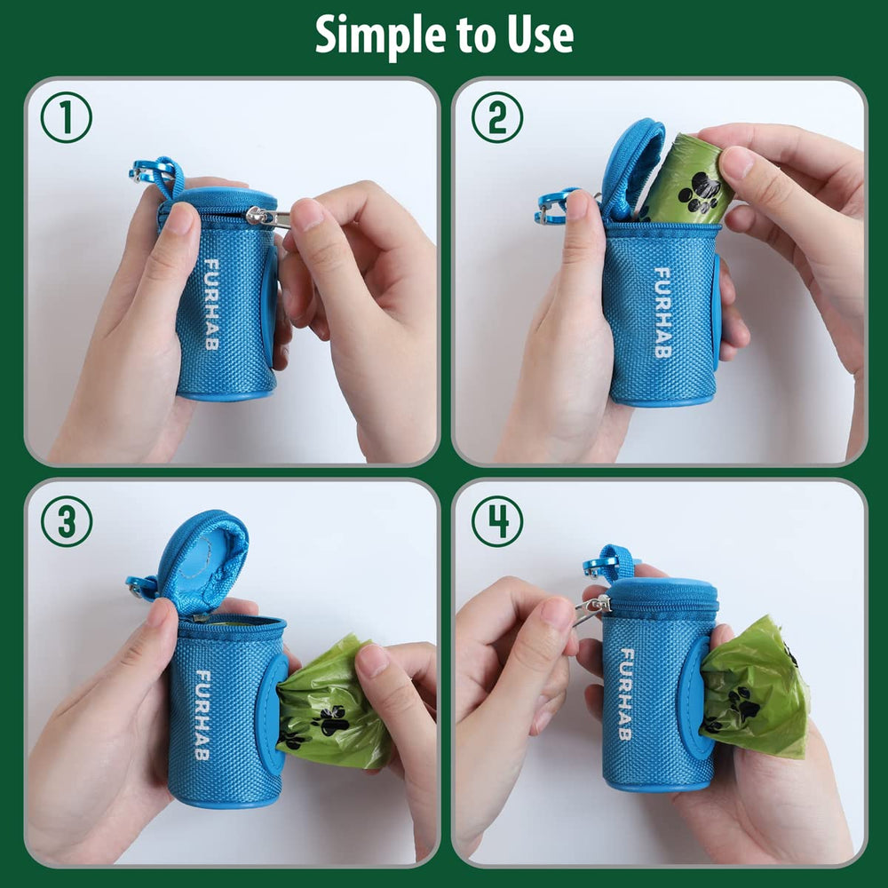 FURHAB heavy-duty carabiner clip attaches securely to any leash