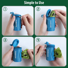 FURHAB heavy-duty carabiner clip attaches securely to any leash