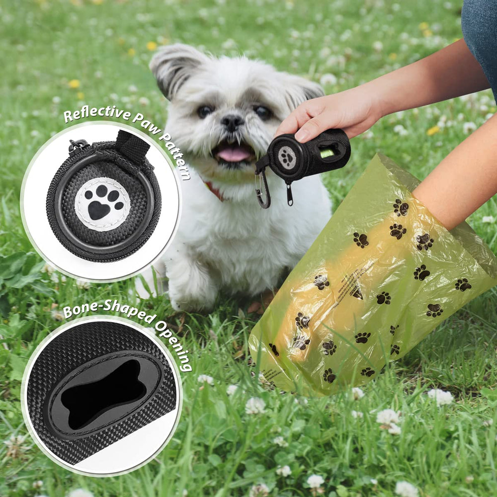 FURHAB heavy-duty carabiner clip secures the dispenser on a leash.