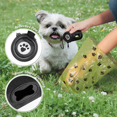 FURHAB heavy-duty carabiner clip secures the dispenser on a leash.