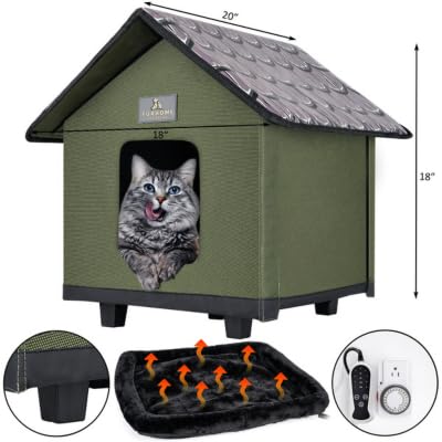 FURHOME COLLECTIVE two exits with PVC door covers offer easy access and weather protection