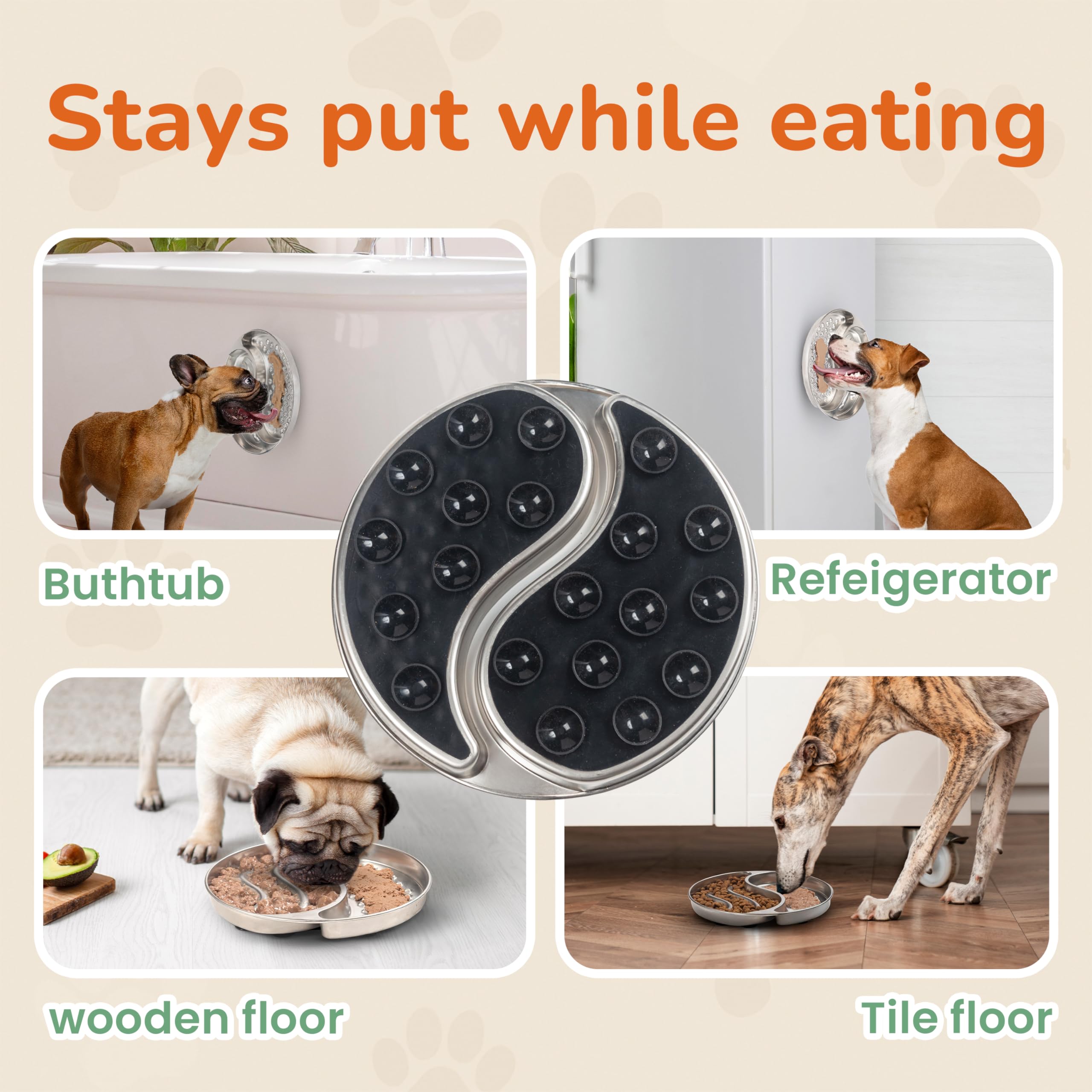 Furlithix versatile surface for wet, dry foods and spreadable treats.