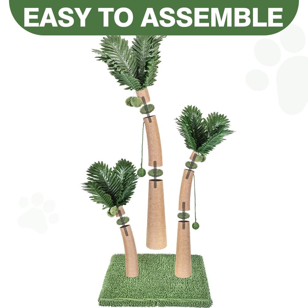 Furlogy easy-assembly tall cat post multi-combinable for custom setups