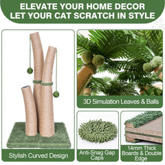 Furlogy cat scratching post includes eight interactive balls for enrichment
