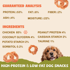 Furmate Chicken Jerky Rings dental-care focus—ring design supports a dental routine while chewing.