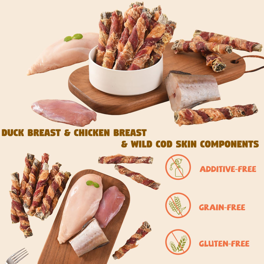 Furmate cod skin image emphasizes omega-3 benefits for skin and coat