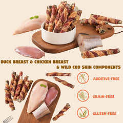 Furmate cod skin image emphasizes omega-3 benefits for skin and coat