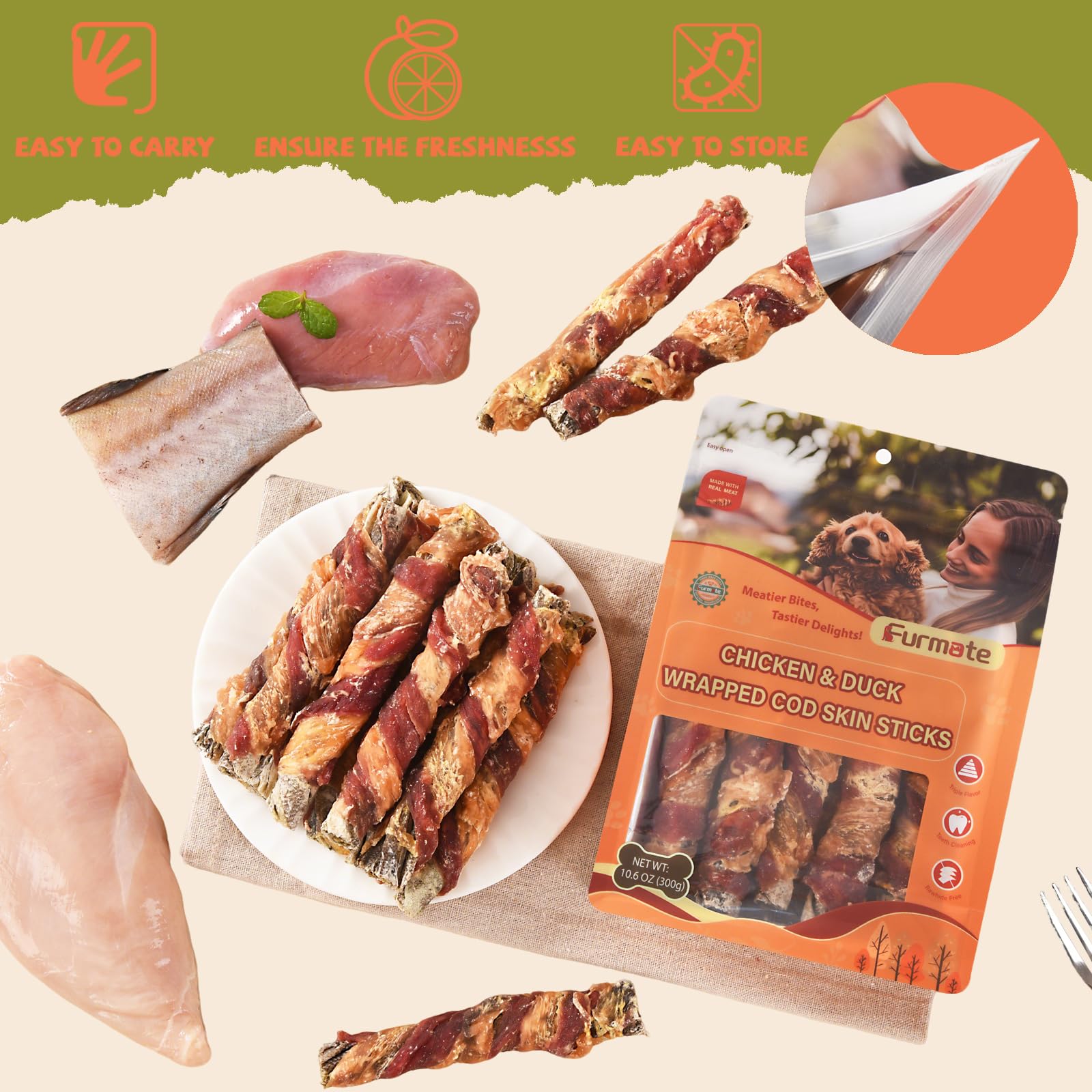 Furmate resealable pouch demonstrates convenient on-the-go storage