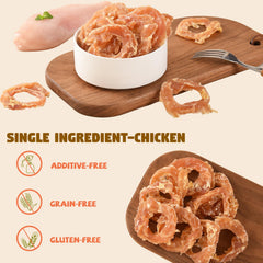 Furmate Dog Treats Ring Chew—ring-shaped chew that entertains dogs during play.