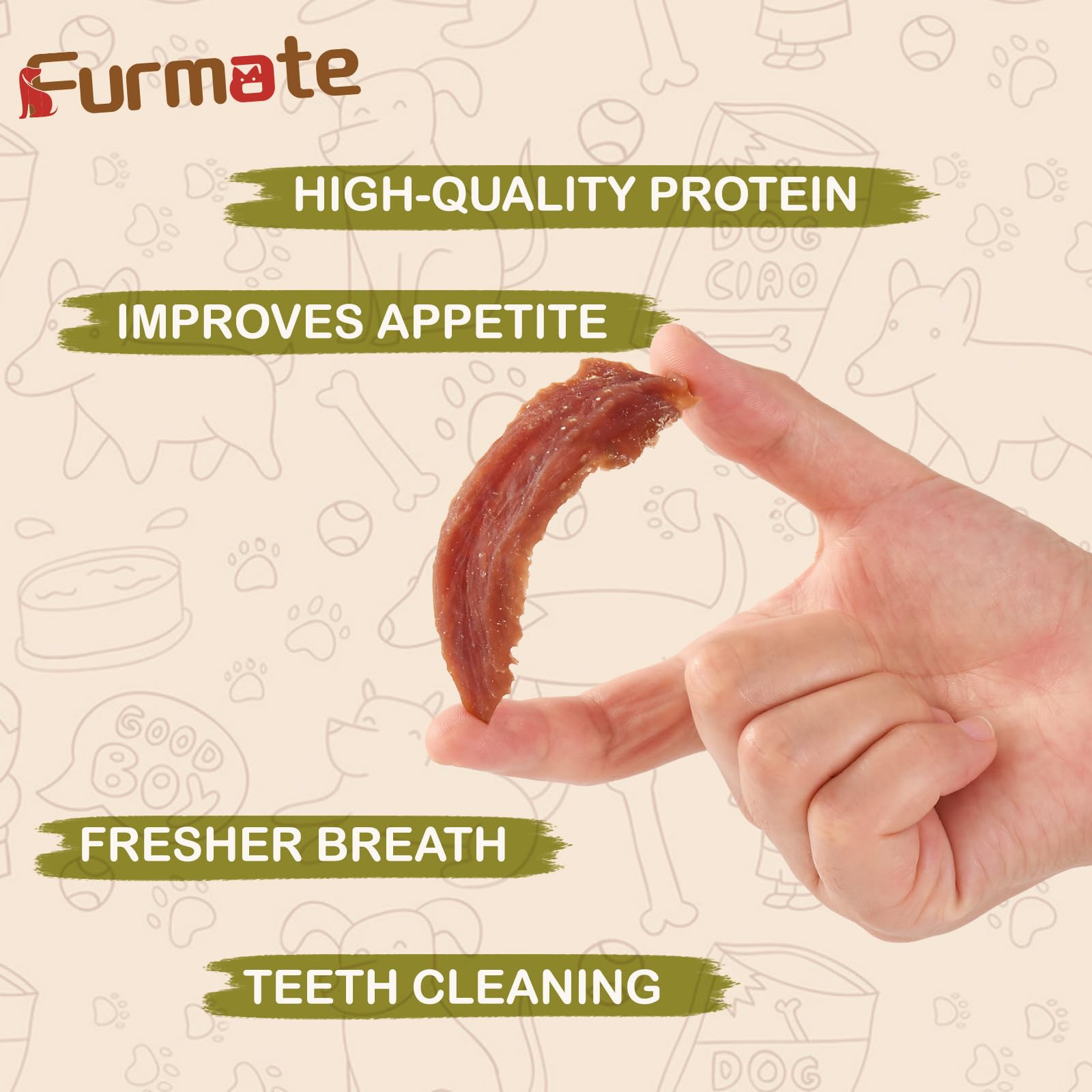 Furmate natural duck ingredients label shows grain-free and gluten-free