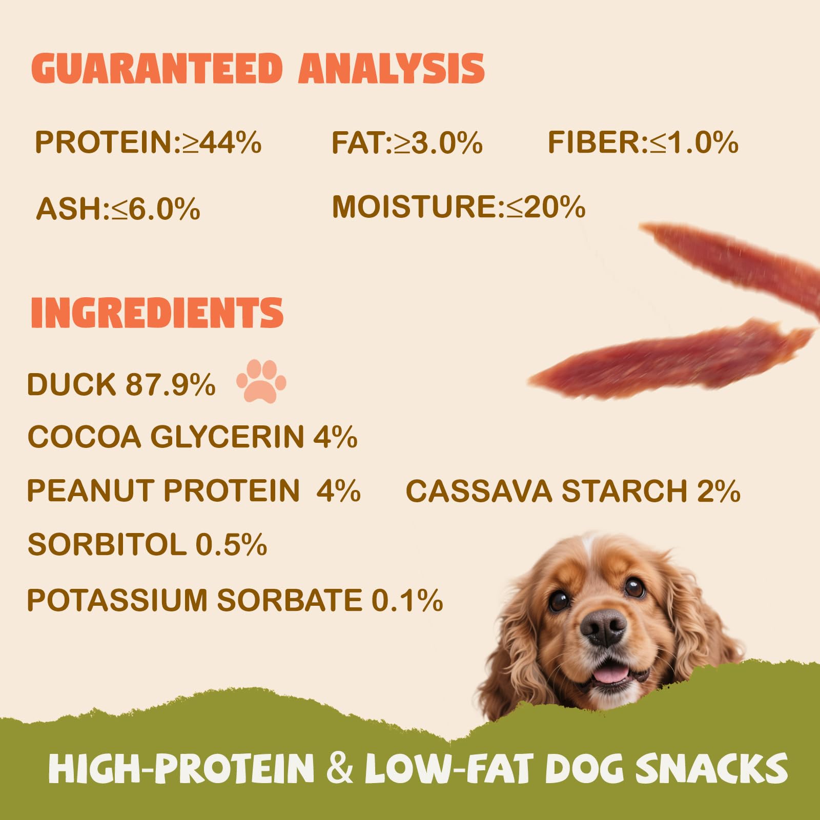 Furmate Duck Jerky Tenders breakable piece for small dogs