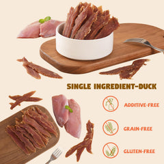 Furmate Duck Jerky Tenders used during training sessions as rewards