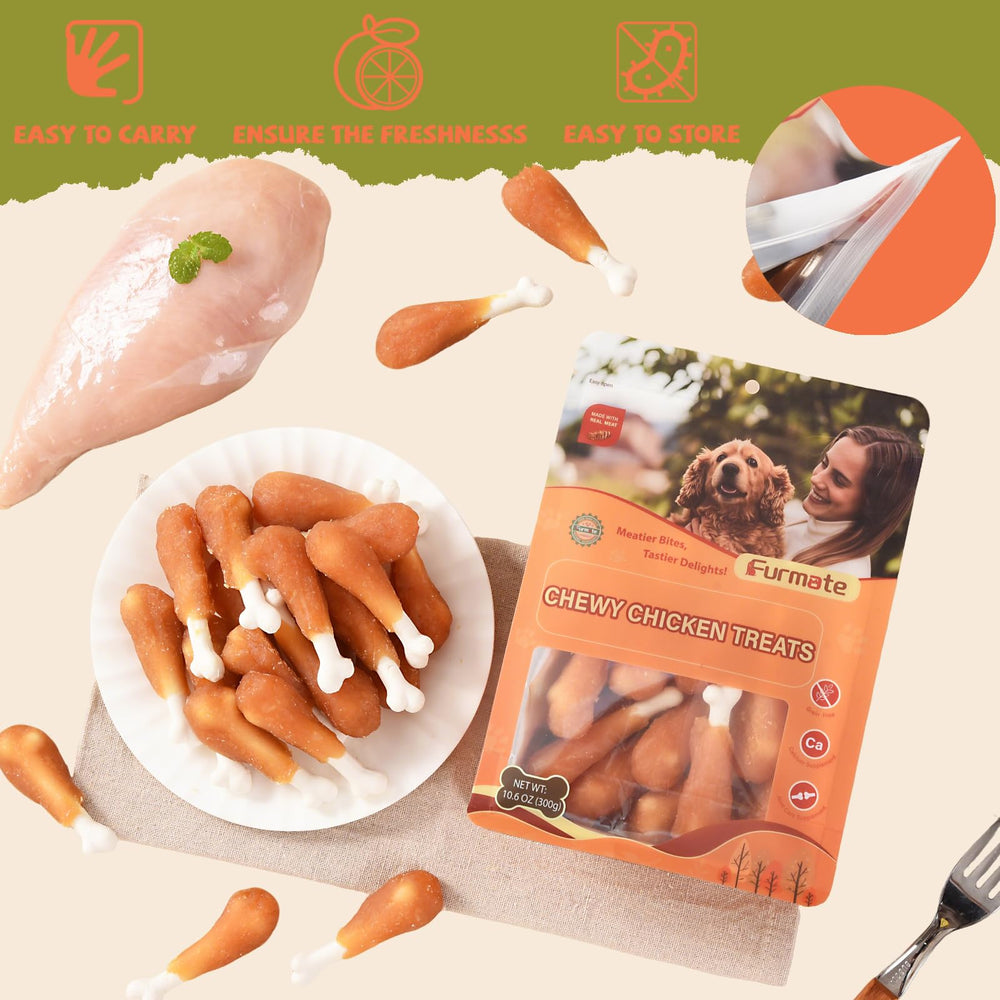 Furmate grain-free ingredients detail: high-protein chicken and vegetable protein support bones