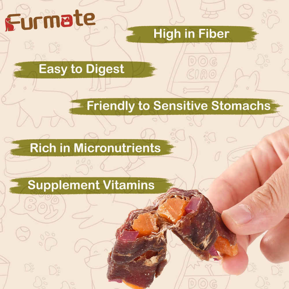 Furmate low-fat treats for weight management and active dogs.