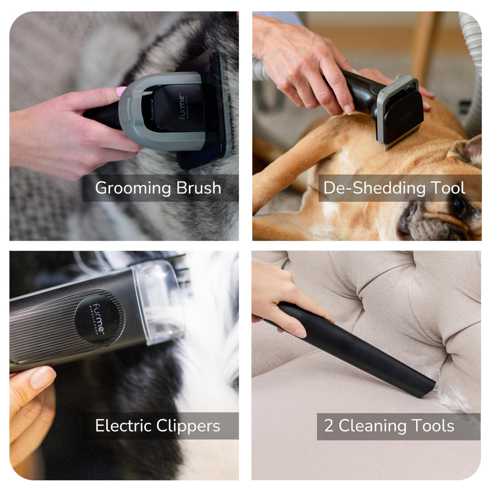 FurMe Grooming Kit clipper in action for quiet, safe trims