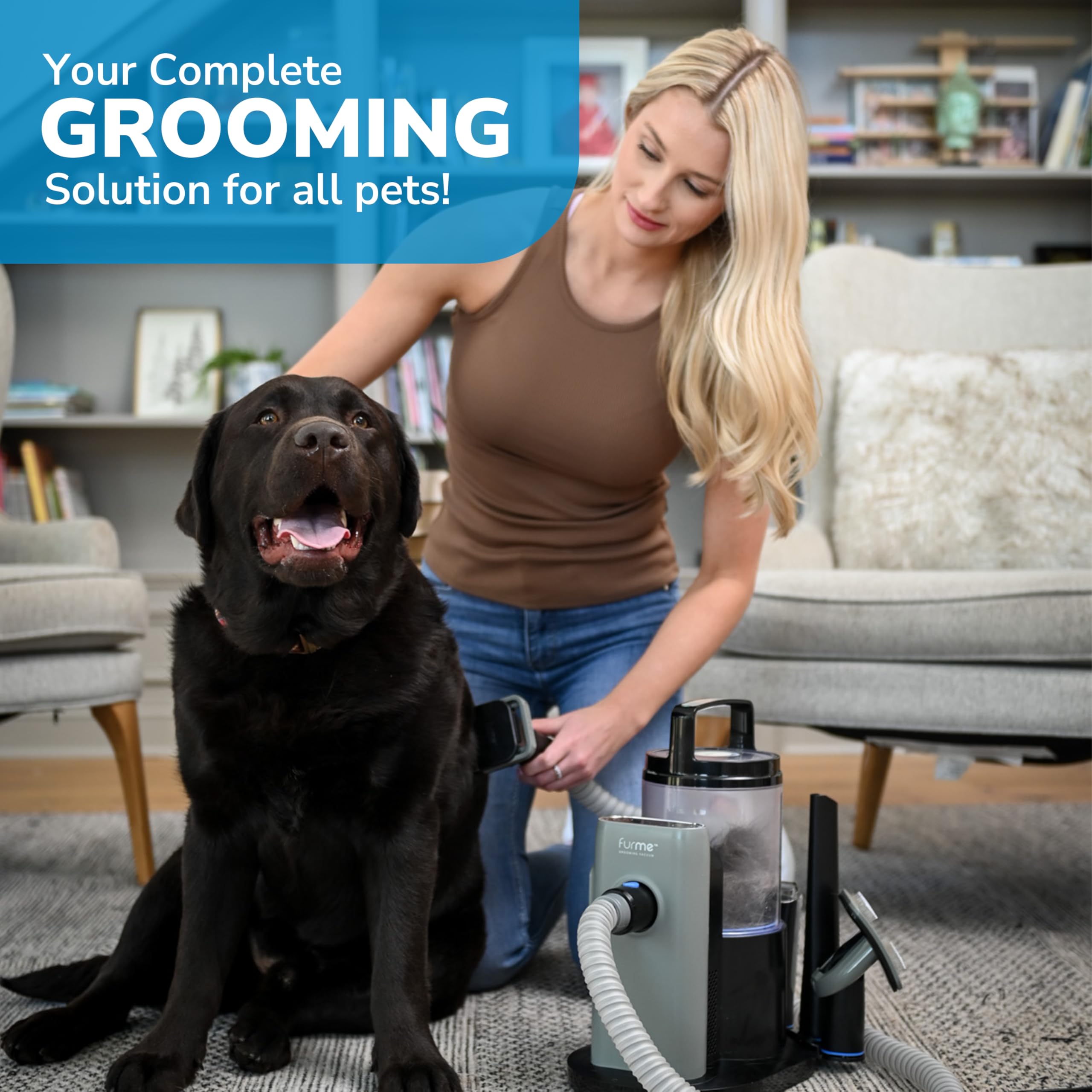 FURME Original cleaning tools ensure mess-free maintenance after grooming.