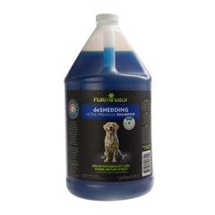 FURminator deShedding shampoo bottle 1 gal front view for convenient at home grooming