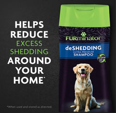 FURminator Deshedding Ultra Premium Conditioner bottle delivers detangled, conditioned coat after bath