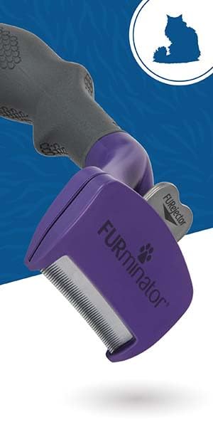 FURminator ultimate hair reduction system—home regimen for shedding control.