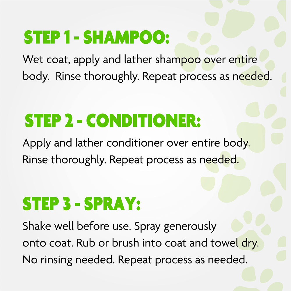 FURminator waterless spray mist covers the coat for quick shedding control