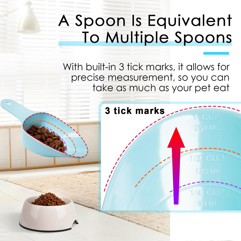 FURMYLOVE blue measuring cup highlights portioning capability