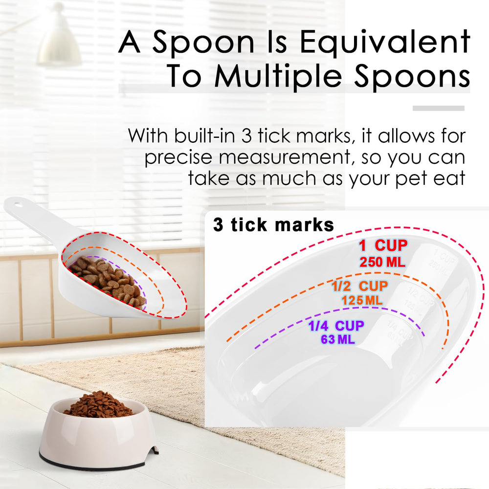 FURMYLOVE dog food scoop dishwasher safe for easy cleaning after meals.