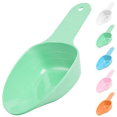 FURMYLOVE dog food scoop green front view offers precise portions for meals