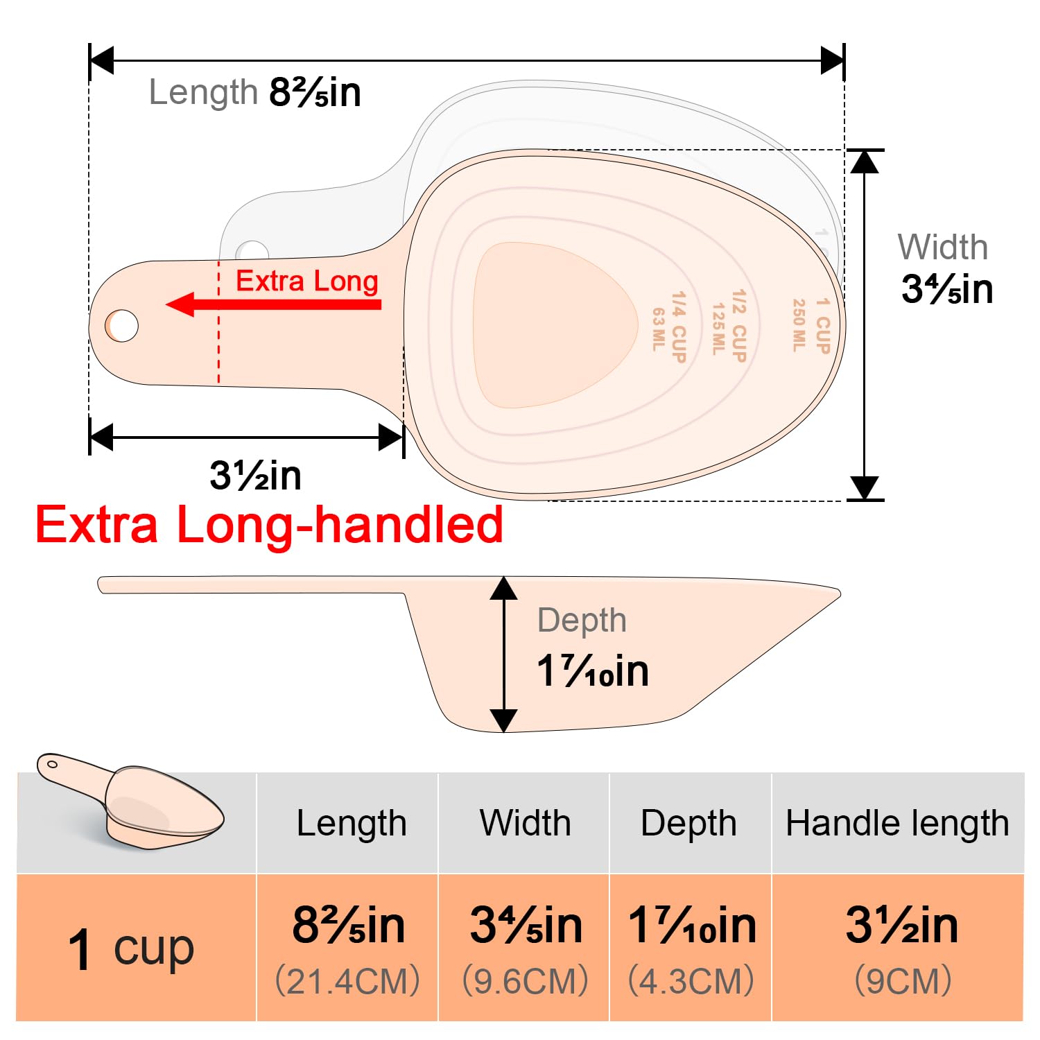 FURMYLOVE durable melamine scoop keeps pet feeding organized and tidy.