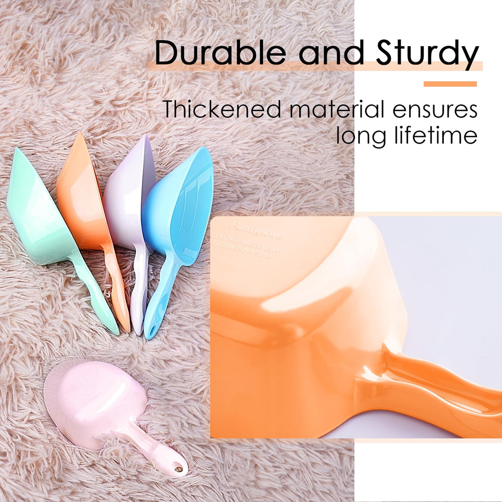 FURMYLOVE orange scoop color adds visibility and vibrant kitchen use.