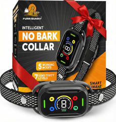 FURR BUNNY bark collar dual sensors detect barking accurately and reduce false triggers