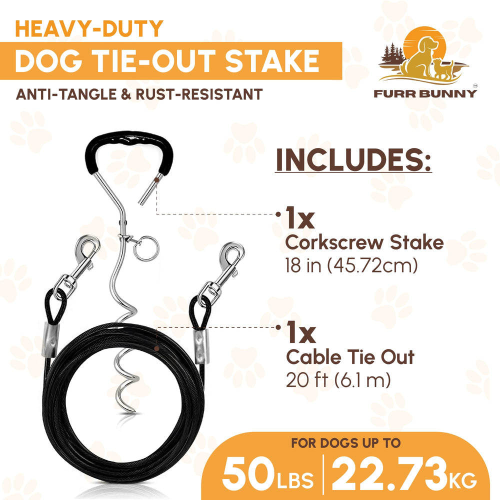 FURR BUNNY spiral-stake 18in anchors securely for outdoor play.