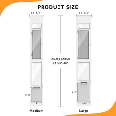 FurrFinesse secure-frame design locks flush to glass for snug pet passage.