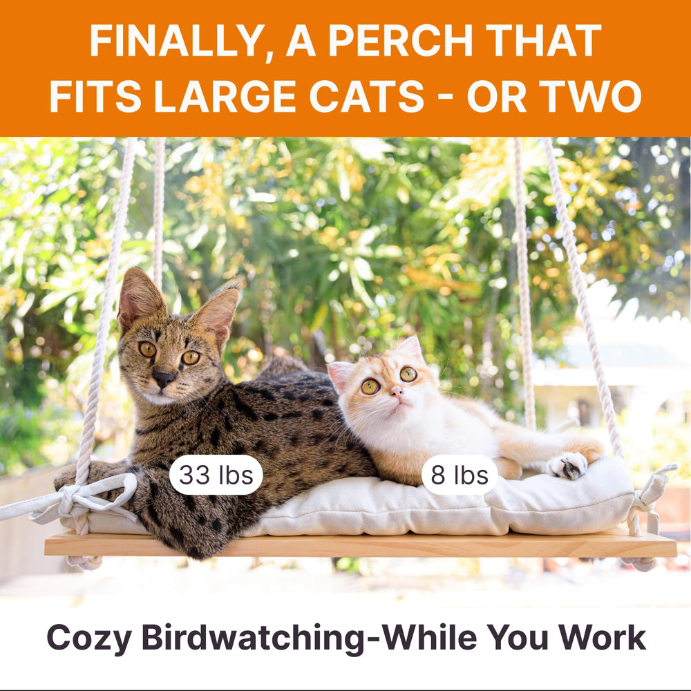 Furrfinity Large Cat Window Perch cushion for cozy naps