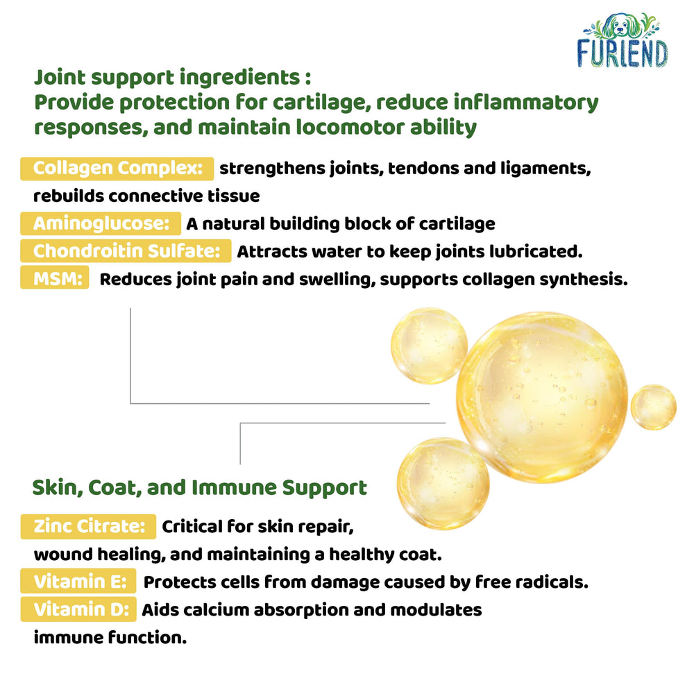 FURIEND bacon-flavor bottle emphasizes tasty palatability for daily supplements.