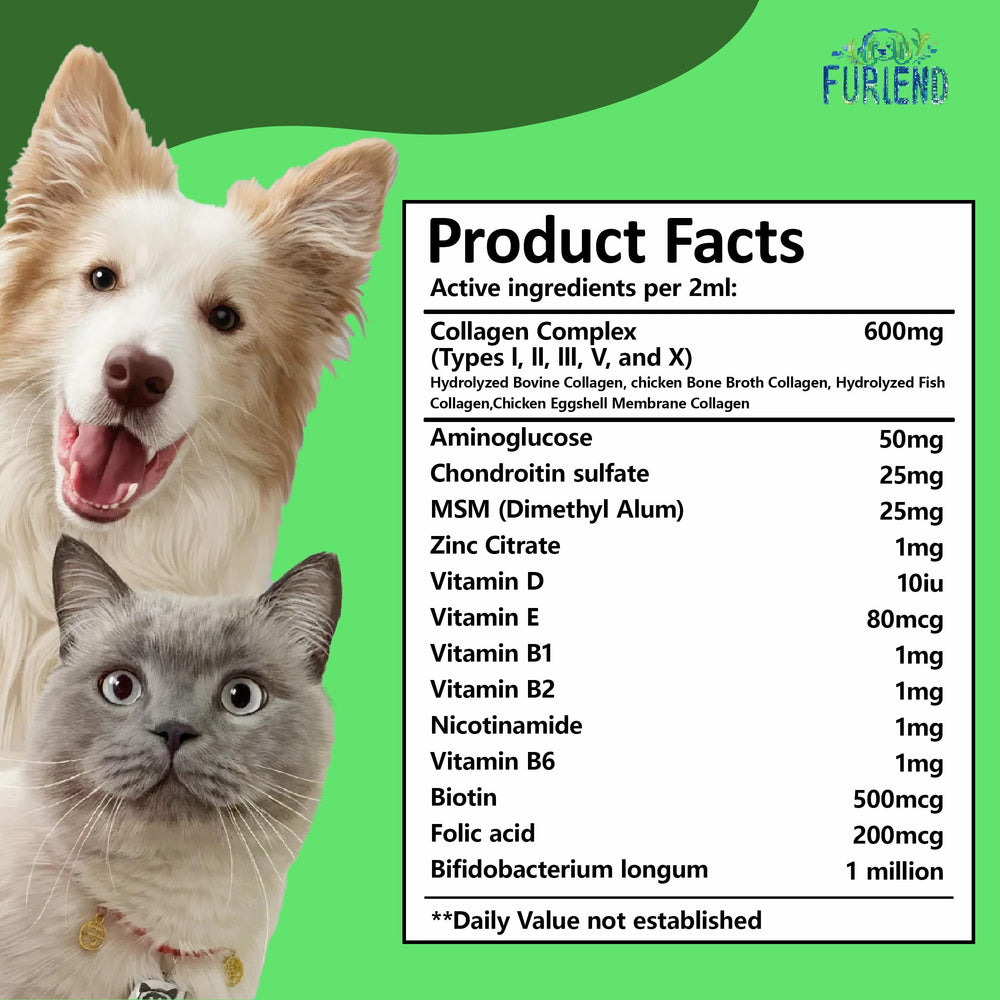 FURIEND meal-topping image demonstrates convenient everyday pet supplementation.