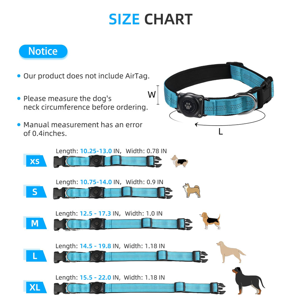 Furrigo AirTag dog collar blue packaging photo with included screwdriver