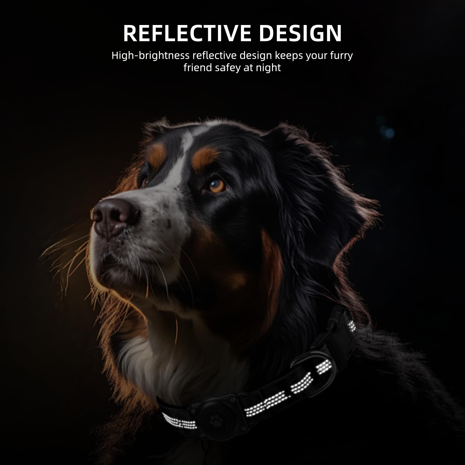 Furrigo AirTag collar padded inside delivers soft, comfortable wear.