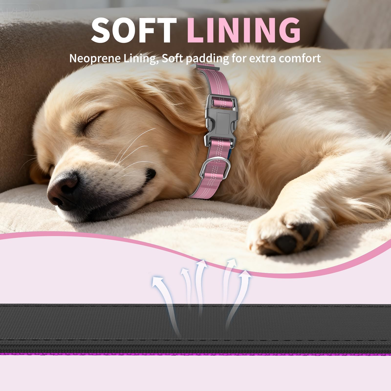 Furrigo heavy-duty-dog-collar-soft-padding delivers durable comfort during active daily adventures.