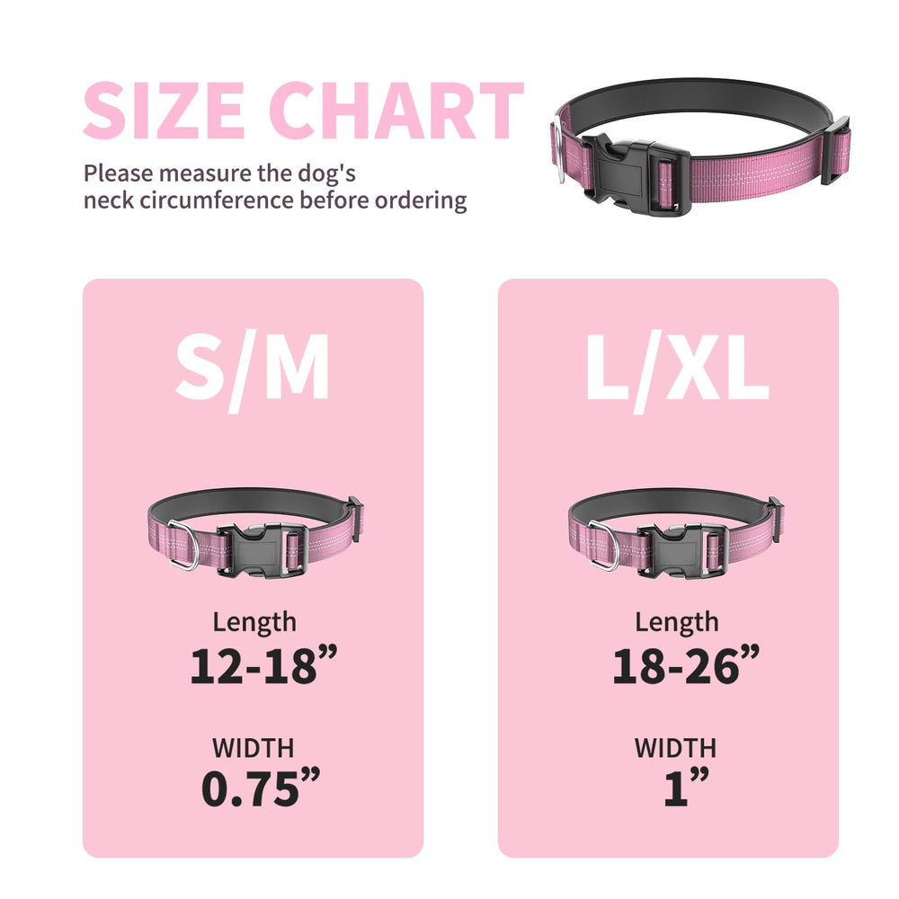 Furrigo pink-dog-collar color option adds style while keeping pets visible and comfortable.