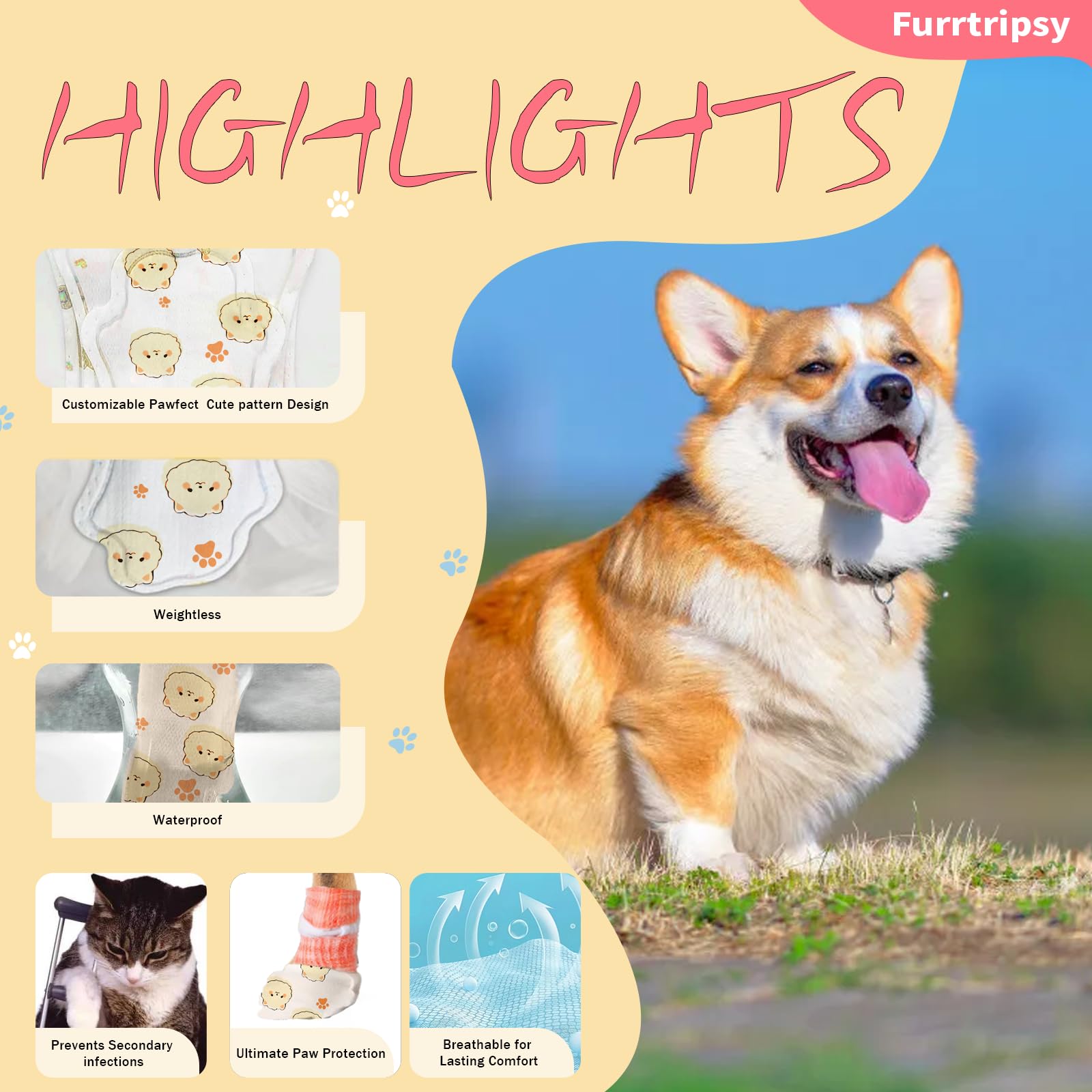 Furrtripsy breathable booties deliver feather-light comfort for active pets