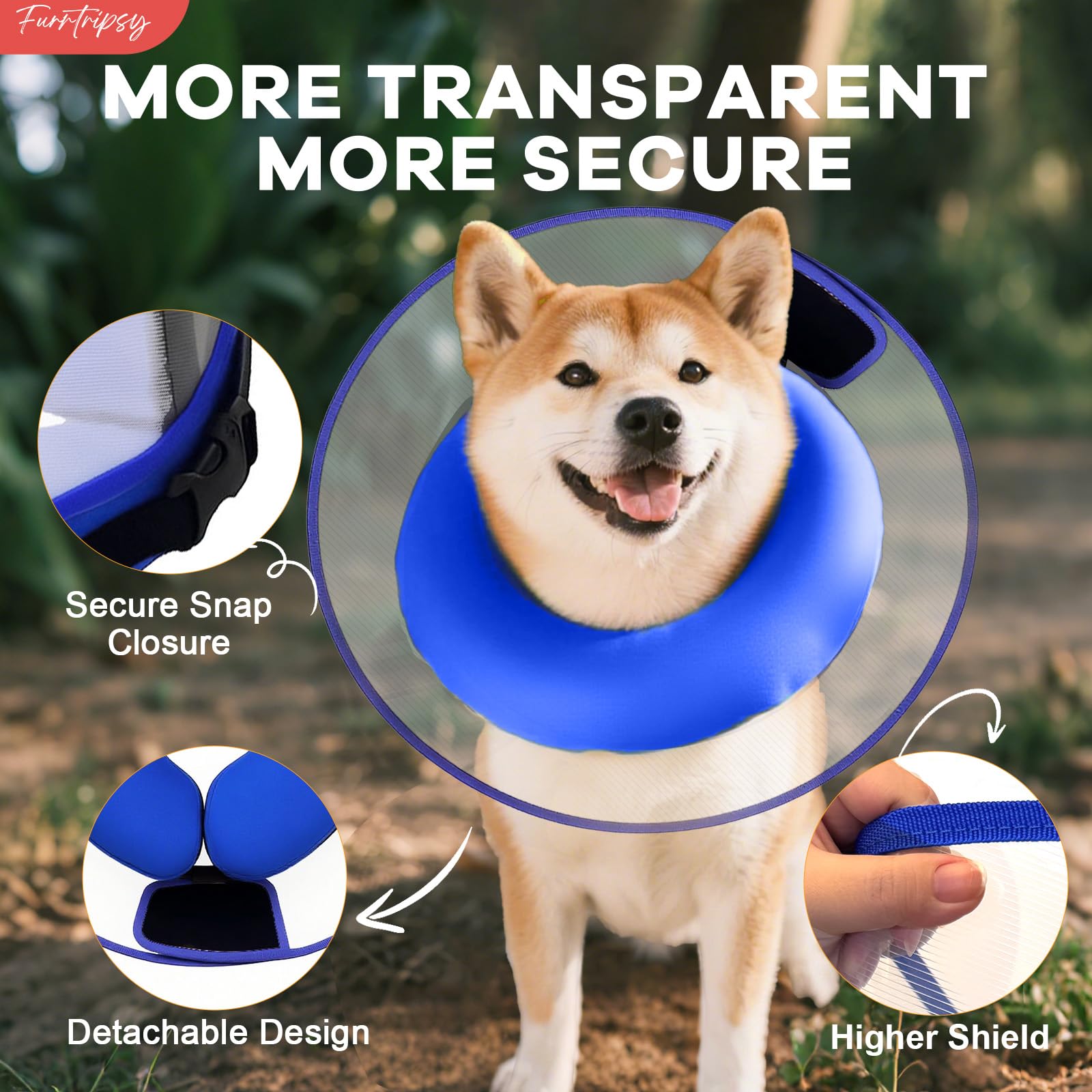 Furrtripsy inner collar loops let you thread a familiar collar for daily wear.