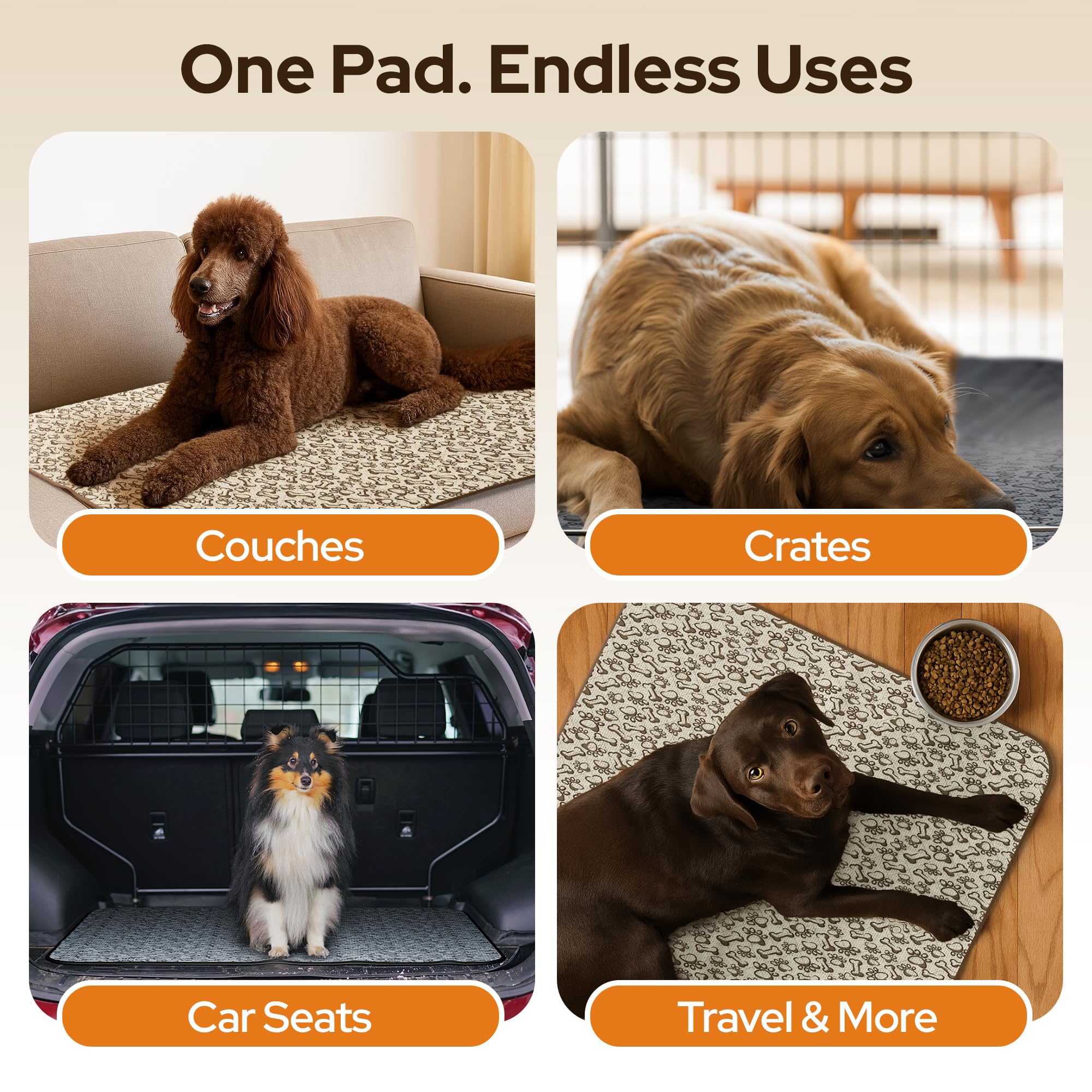 Furry Frolics crate protection pad offers gentle surface for crate time and recovery setups.