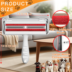 Furry Fun grooming brush with stainless steel bristles for deep fur lift