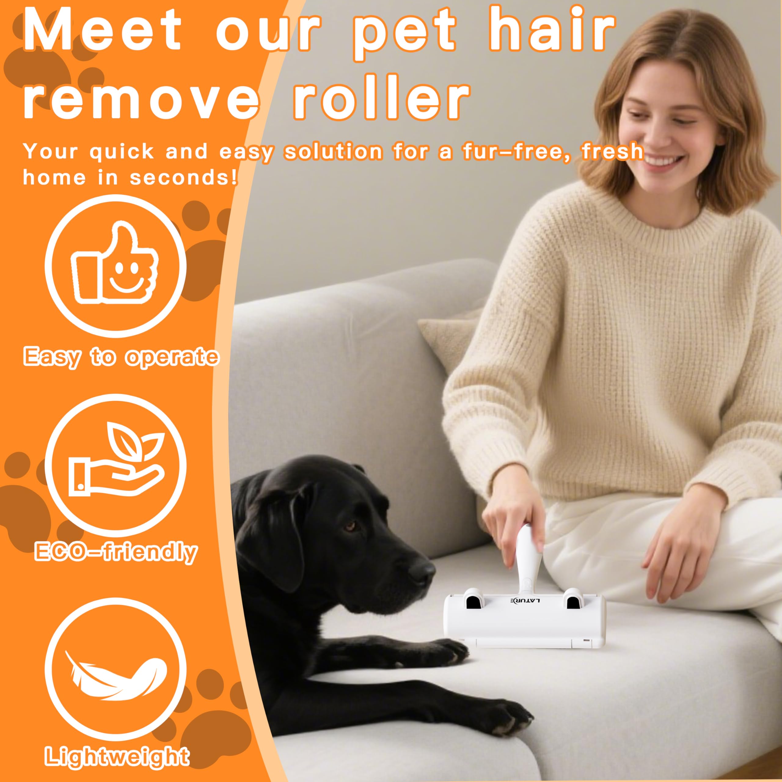 Furry Fun on bedding shows surface fur removal convenience