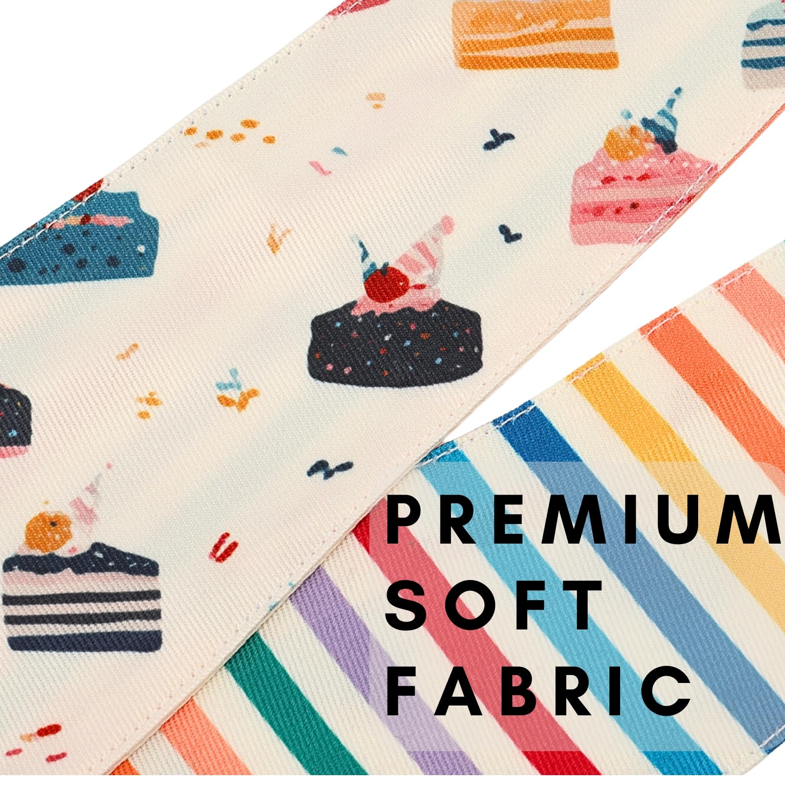 Furry Whisper soft, breathable fabric keeps dogs comfortable during cake time